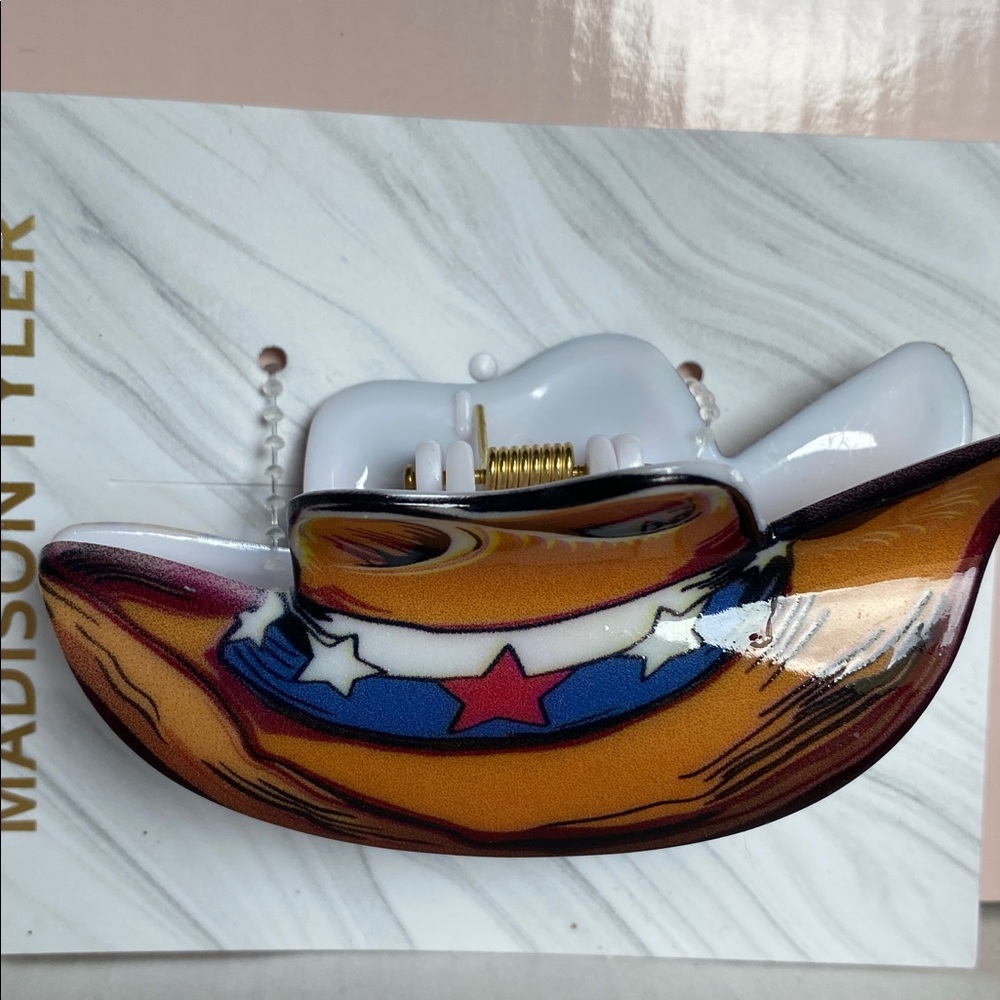 Western Hat Hair Clip